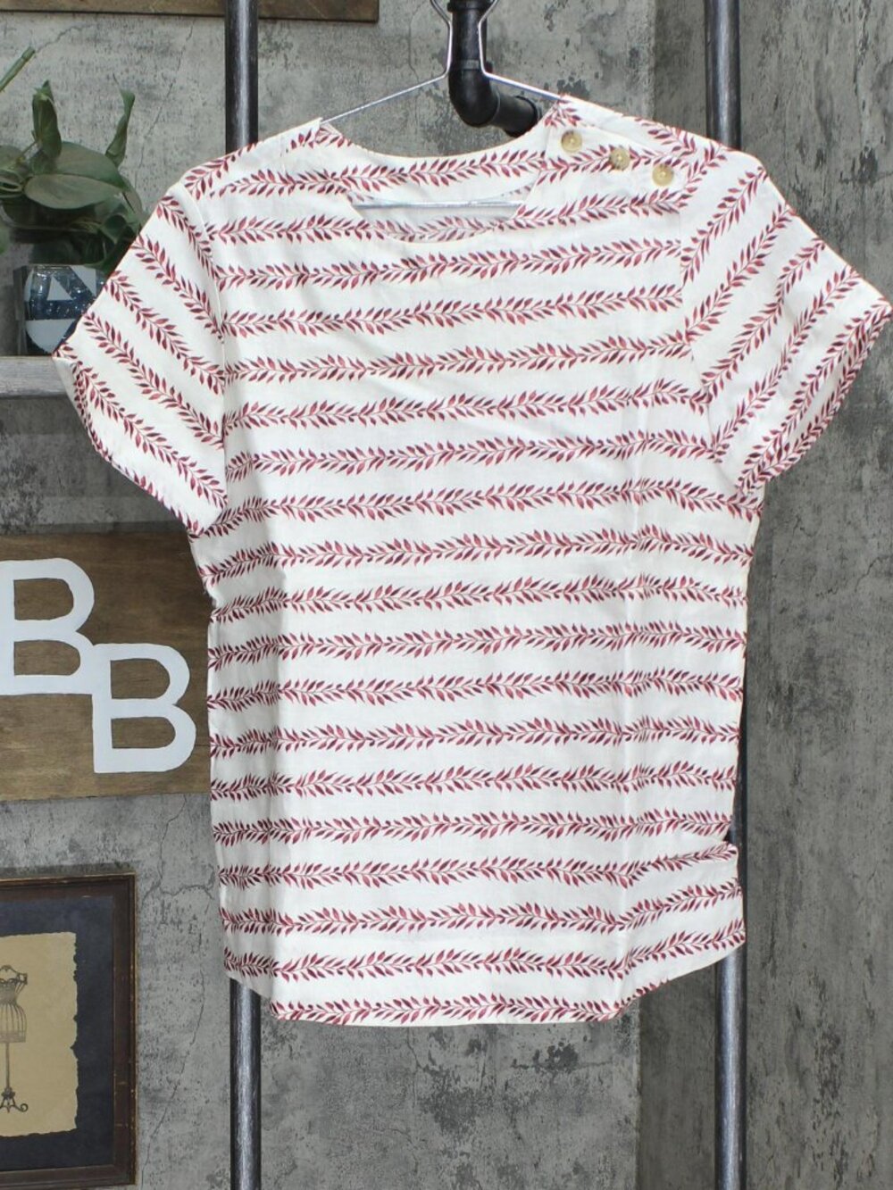 Lands End Short Sleeve Linen Tee 517523 Sample Xs S Tall Sz XS